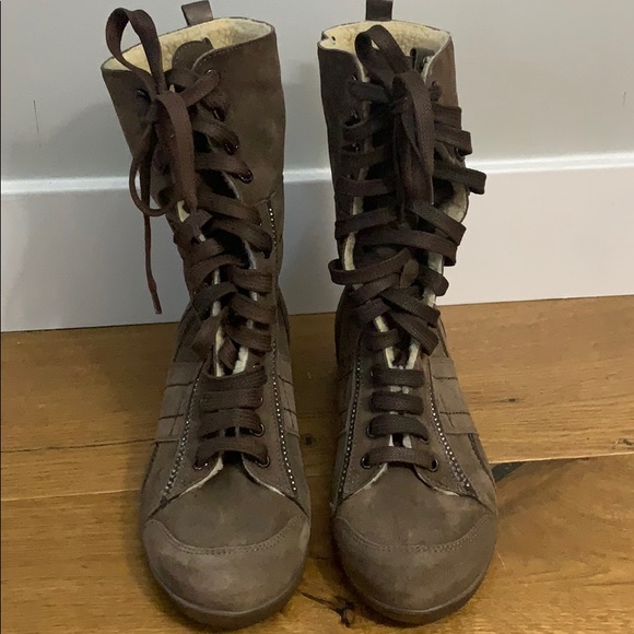 Brown Suede Ankle Boots - Picture 5 of 5